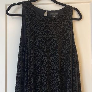 Adrienne vittadini black velvet dress